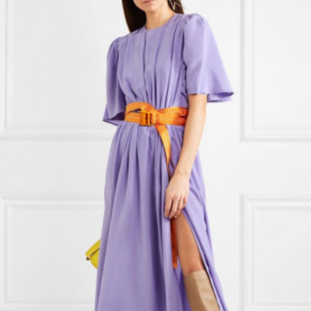 PUSHBUTTON Purple Slit Dress Small NWT